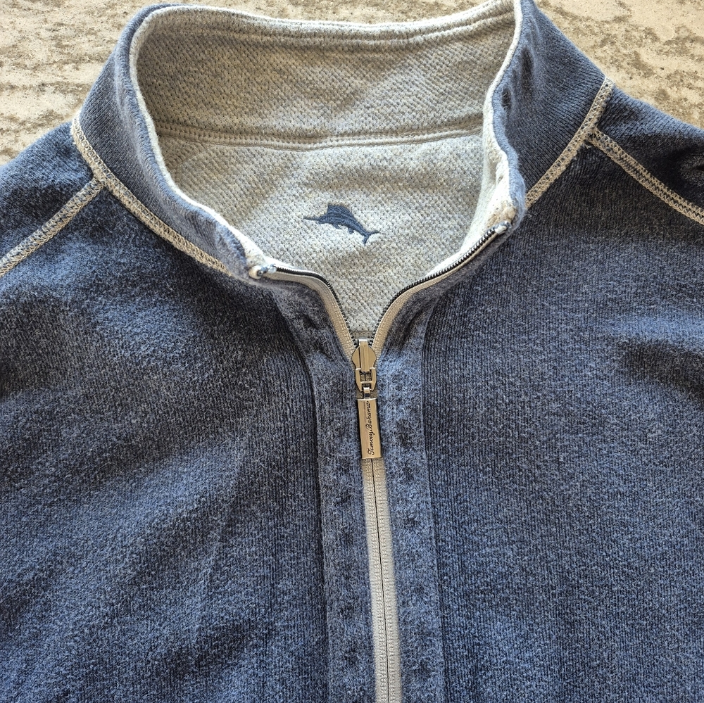 Tommy Bahama Men's Reversible Full-Zip Sweatshirt Size Medium